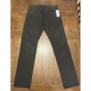 J Brand Kane Straight Fit Pants Mens 29 Brown Chocolate Twill Stretch Jeans NWT
